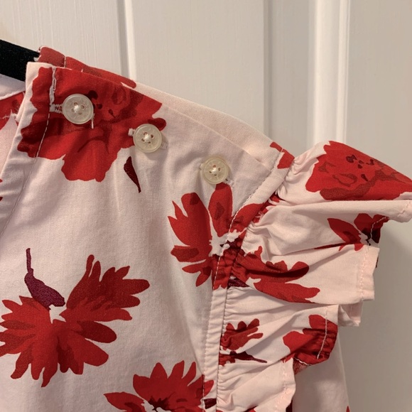 5/$25 Item Free Assembly 100% Cotton Pink Floral Top - Picture 3 of 6